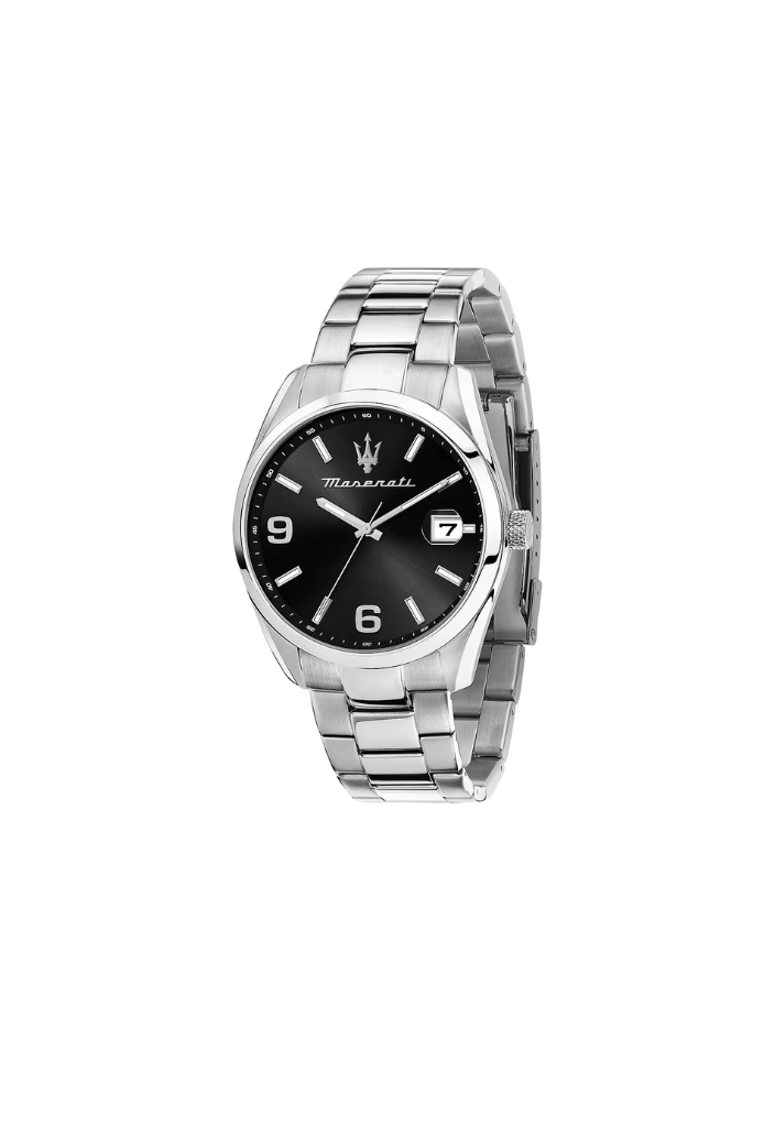 Maserati R8853 Watch – Black Steel with Date