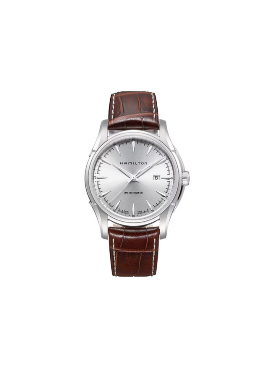 Hamilton Jazzmaster Automatic Silver 44mm - Swiss Made Leather Strap