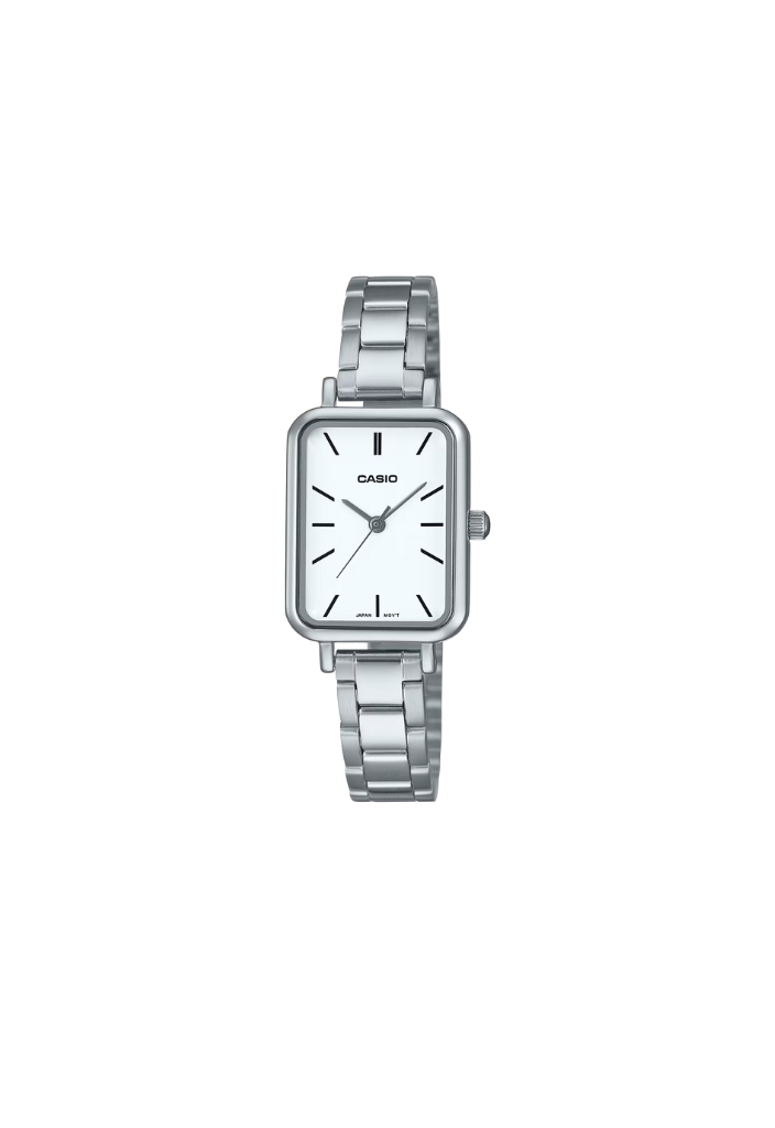 Orologio Casio tank LTP-V009 - quadrante bianco