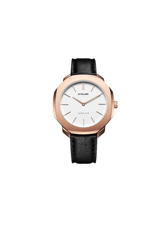 D1 Milano Women's Watch – Ultra Thin Leather Strap