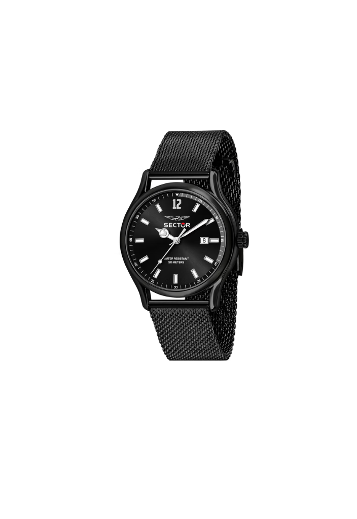 Sector 660 – Watch with Black Milanese Mesh Case and Strap
