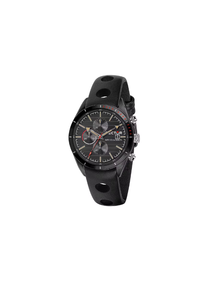 Sector 770 R32 – Watch with Steel Case and Black Leather Strap