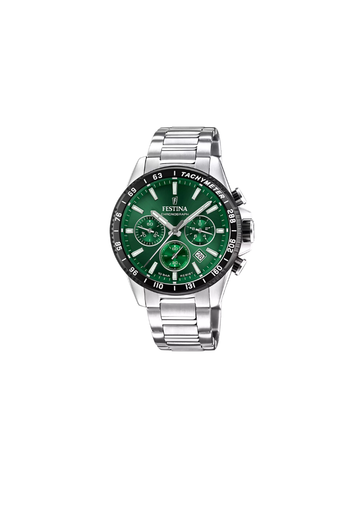 Orologio Festina F20 – Cronografo al quarzo con quadrante verde deciso