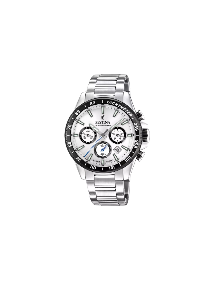 Orologio Festina F20 – Cronografo al quarzo con quadrante grigio elegante