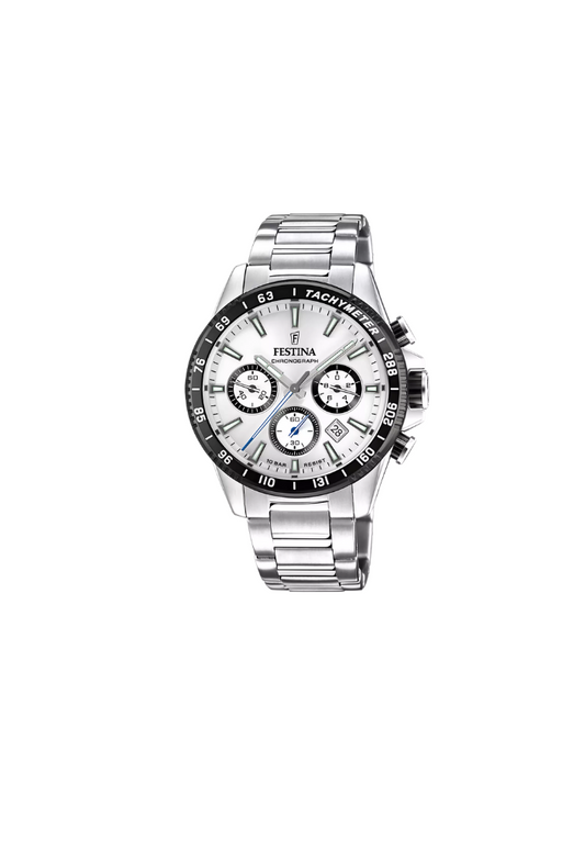 Festina F20 Watch – Quartz Chronograph with Elegant Grey Dial
