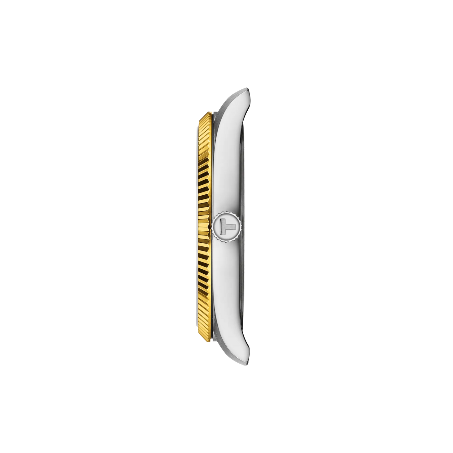 Orologio Tissot Ballade 40mm T156.410.22.031.00 con quadrante argento e cinturino acciaio e oro giallo