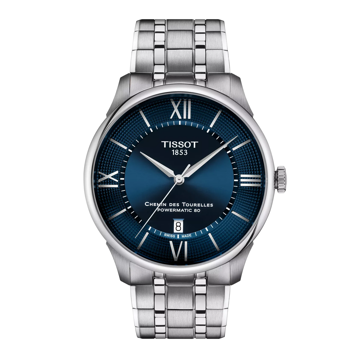 Tissot Chemin Des Tourelles Automatico Swiss Made Blu 42mm T139.407.11.048.00 con movimento automatico, riserva di carica 80 ore, lunetta in ceramica e vetro zaffiro.