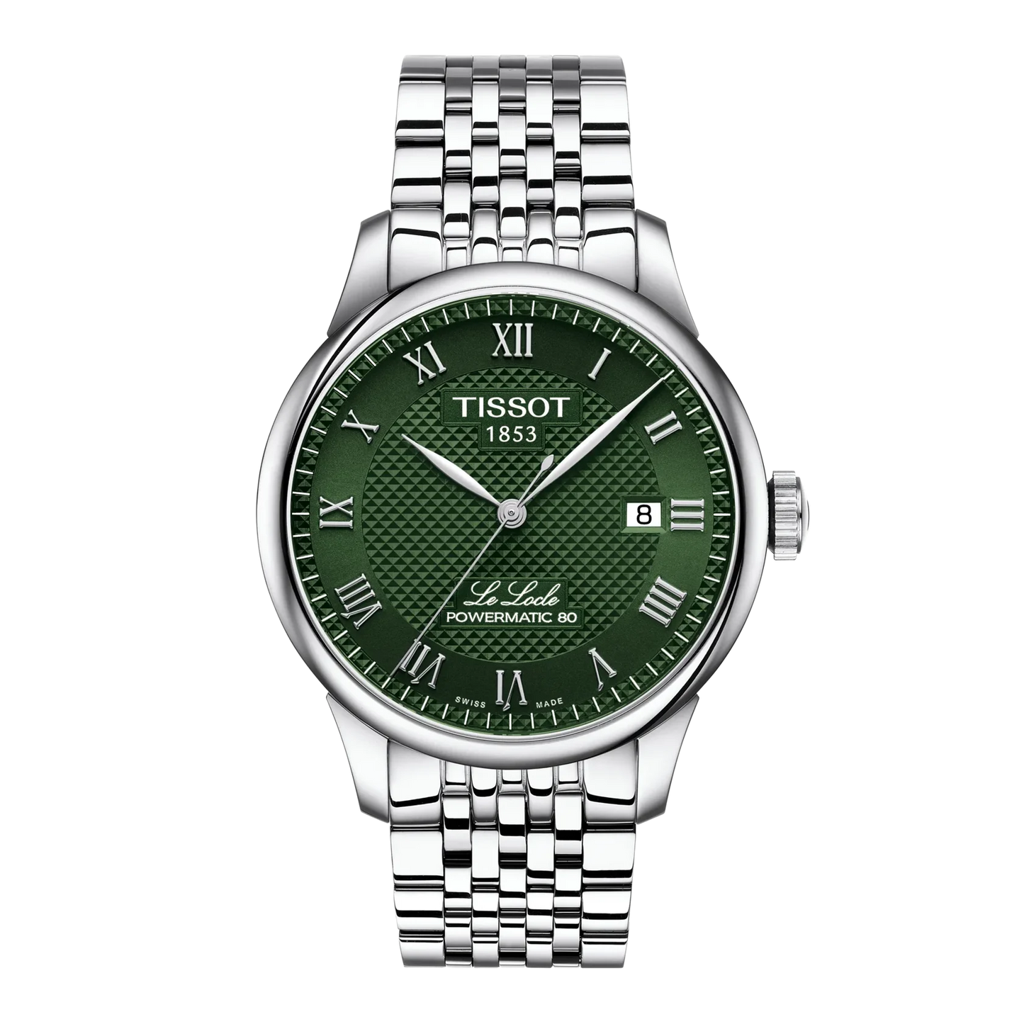 Tissot Le Locle Powermatic 80 Automatico Swiss Made verde 39,3mm acciaio T0064071109300