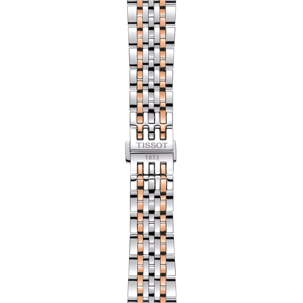 Tissot Le Locle Powermatic 80 automatico acciaio e oro rosa 39.3mm – Codice T006.407.22.033.00 – movimento Swiss Made, vetro zaffiro, fondello trasparente