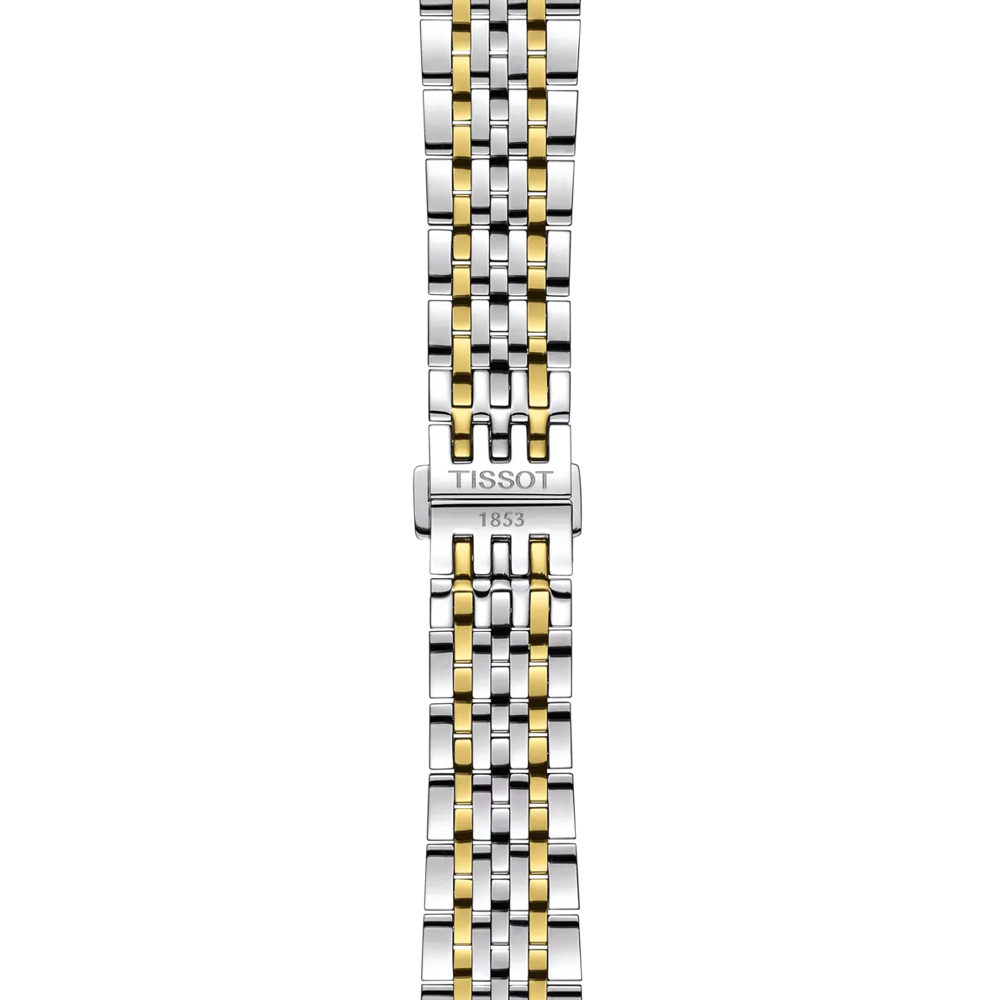 Tissot Le Locle Powermatic 80 automatico acciaio e oro giallo 39.3mm – Codice T006.407.22.033.01 – quadrante argento, vetro zaffiro, fondello trasparente, movimento Swiss Made