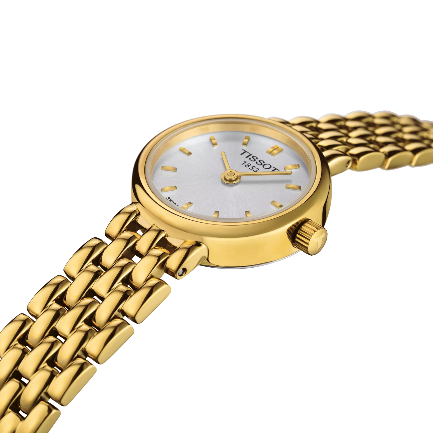 Tissot Lovely 19.5mm T058.009.33.031.00 orologio donna quarzo Swiss Made oro con vetro zaffiro antigraffio.