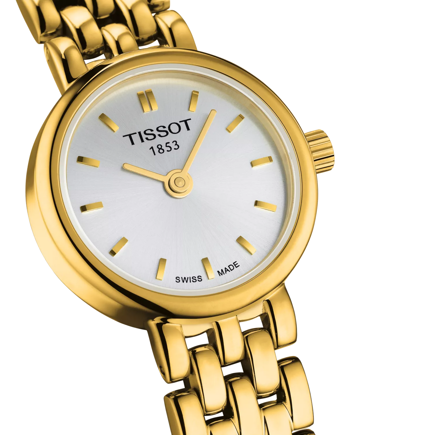Tissot Lovely 19.5mm T058.009.33.031.00 orologio donna quarzo Swiss Made oro con vetro zaffiro antigraffio.