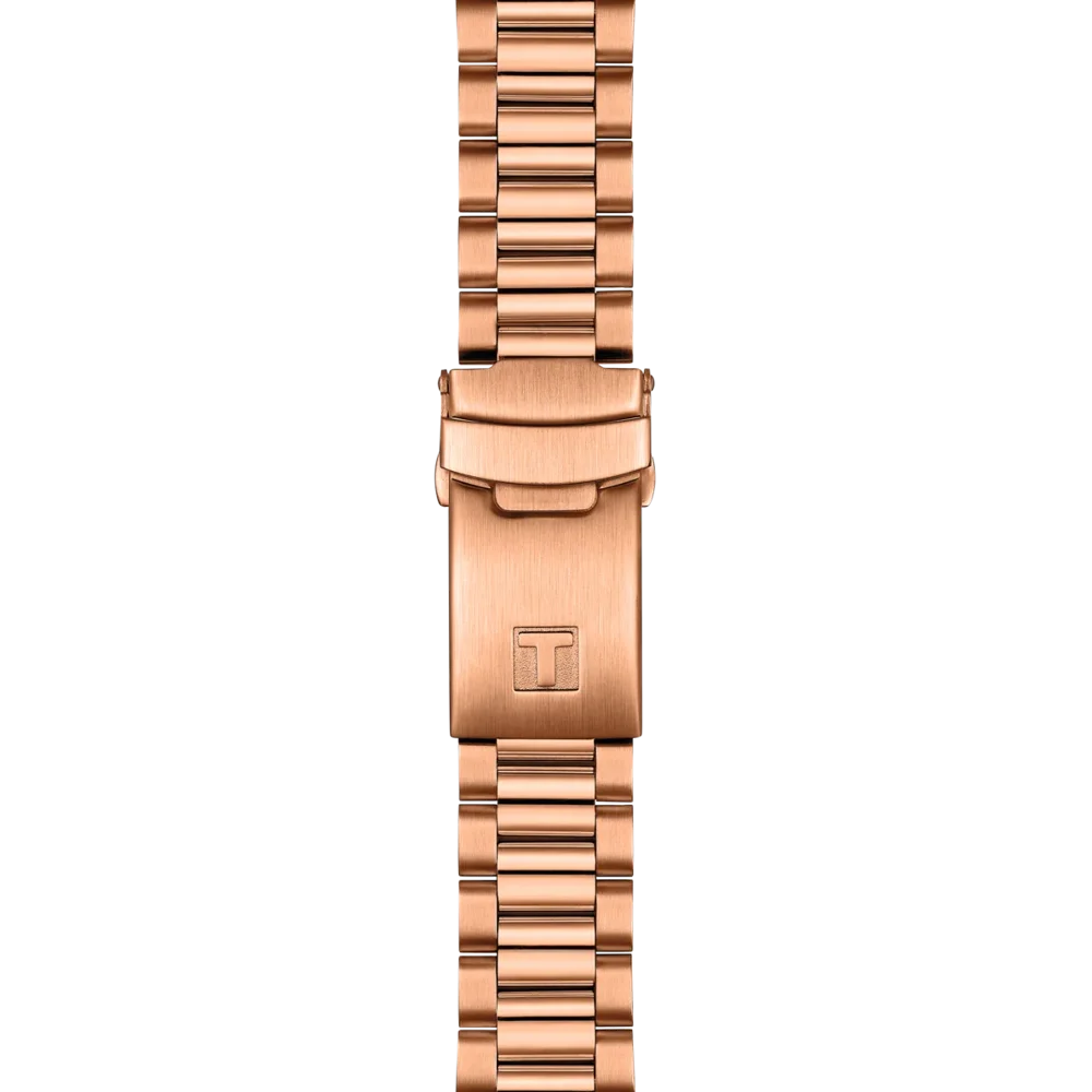 Tissot PR516 Chronograph Quartz T149.417.33.051.00 40mm nero oro rosa PVD cronografo Swiss Made vetro zaffiro