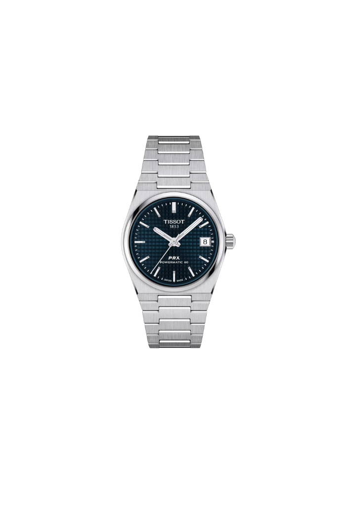 Tissot PRX 35mm automatico Swiss Made acciaio quadrante blu scuro Ref. T137.207.11.041.00 orologio elegante con bracciale integrato