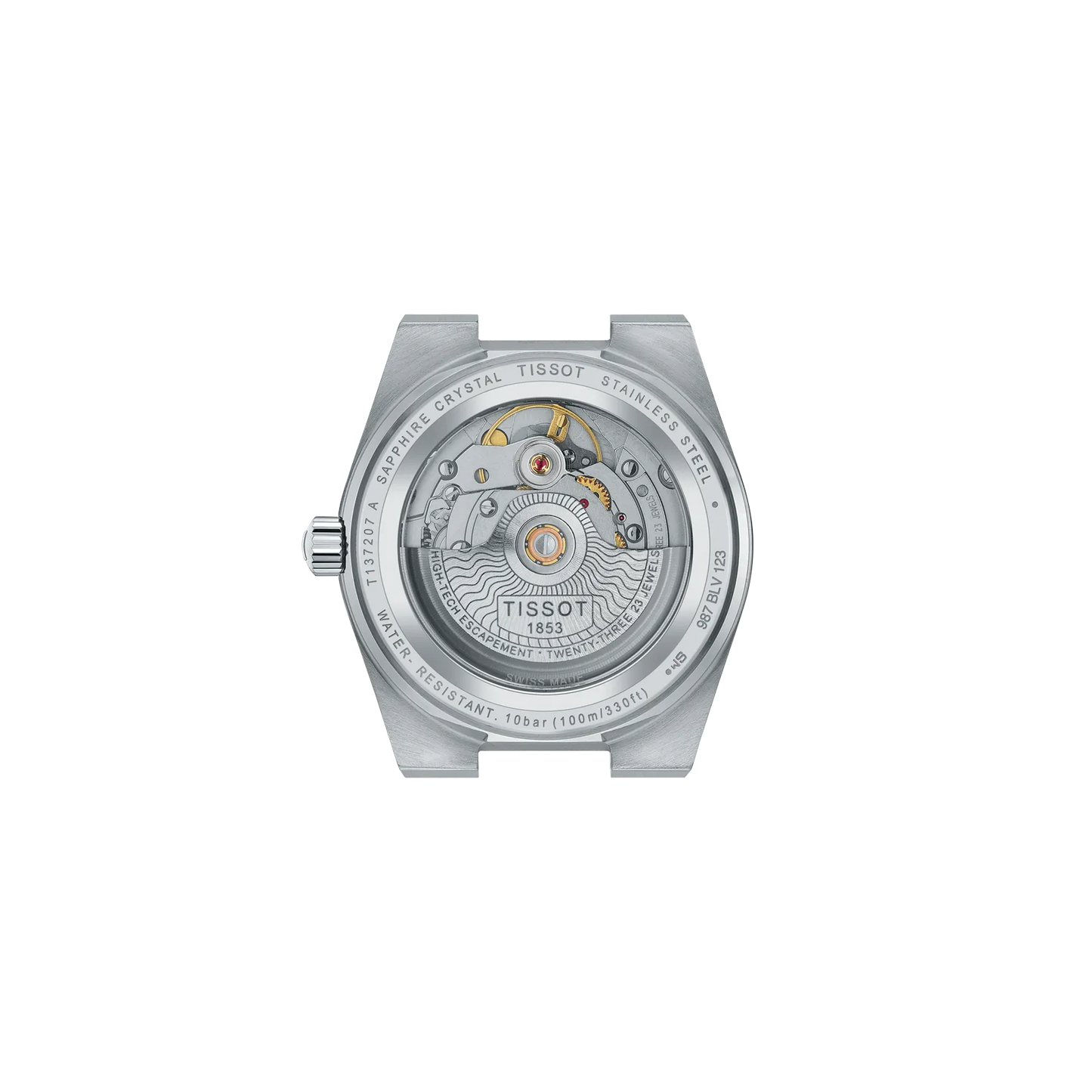 Tissot PRX 35mm automatico Swiss Made acciaio quadrante azzurro ghiaccio Ref. T137.207.11.351.00 orologio elegante con bracciale integrato