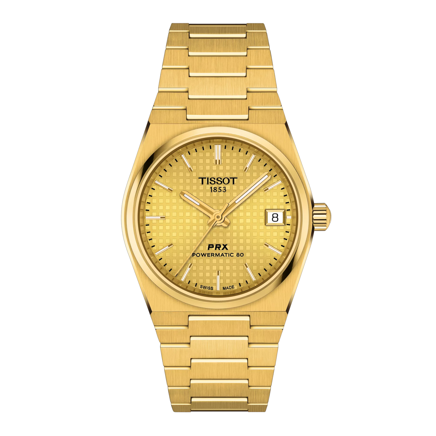 Tissot PRX Powermatic 80 automatico oro 35mm quadrante champagne T137.207.33.021.00