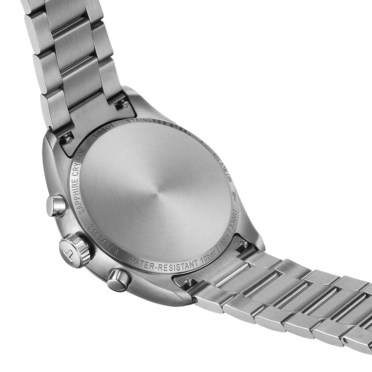 Tissot PR 100 quarzo Swiss Made 40mm T150.417.11.091.00 con quadrante verde, cronografo, vetro zaffiro e cinturino intercambiabile in acciaio
