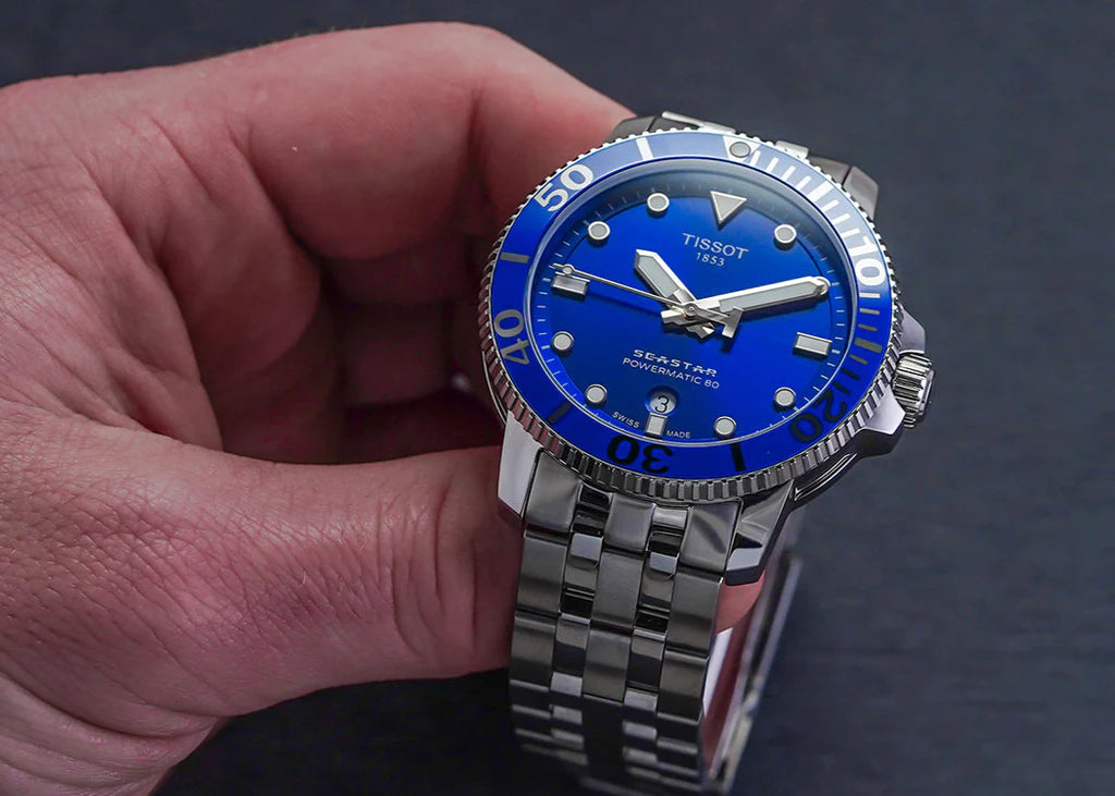 Tissot Seastar 1000 Automatic Swiss Made Blu 43mm Ref. T120.407.11.041.00 – Orologio uomo sportivo con movimento Powermatic 80 e vetro zaffiro.