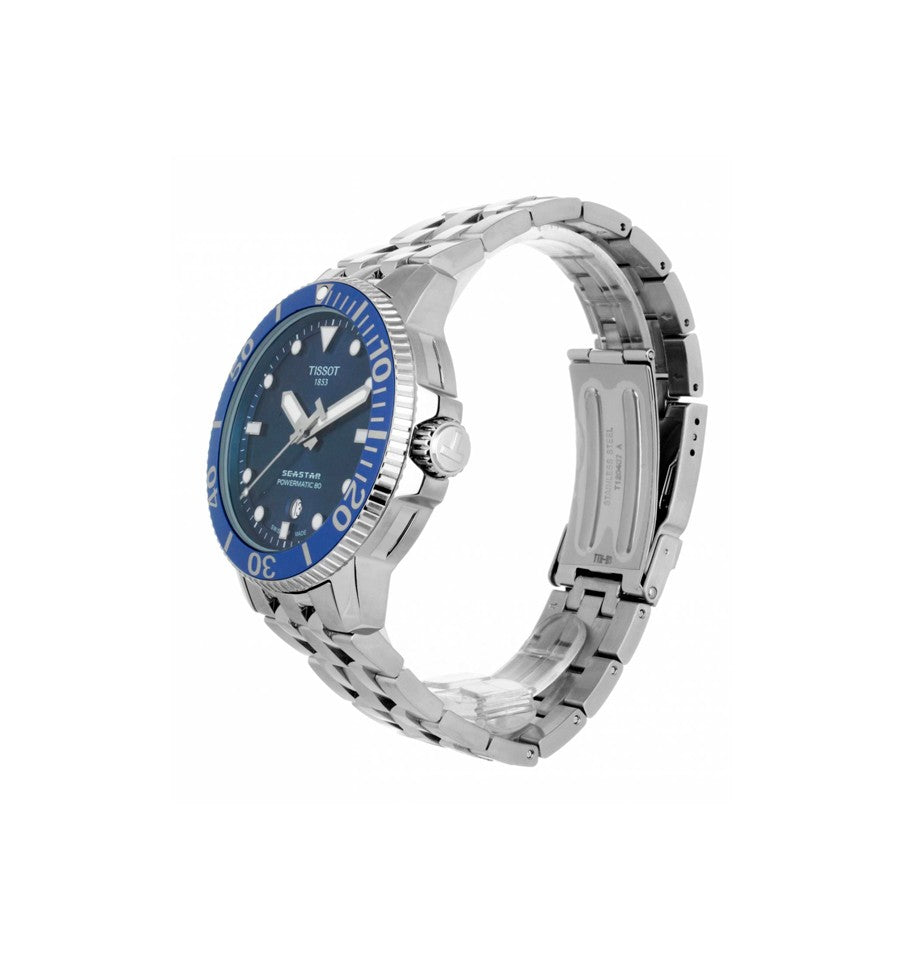 Tissot Seastar 1000 Automatic Swiss Made Blu 43mm Ref. T120.407.11.041.00 – Orologio uomo sportivo con movimento Powermatic 80 e vetro zaffiro.