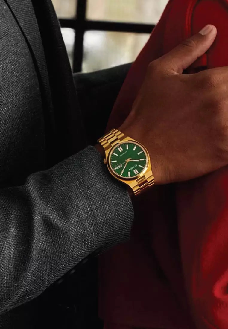 Citizen Tsuyosa NJ0152-51X Automatico – Eleganza sportiva in oro e verde soleil con data