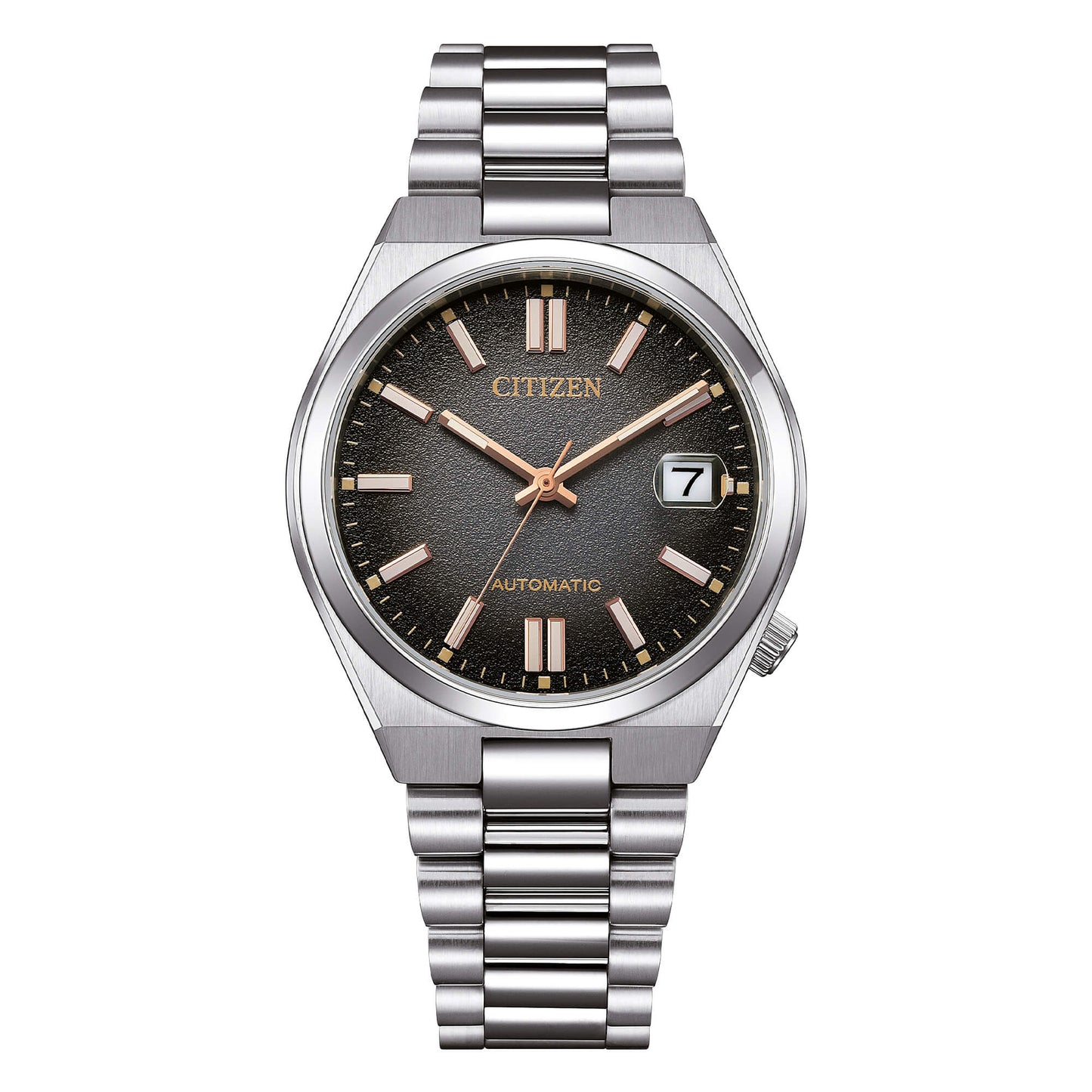 Citizen NJ0200-50E automatico 37mm quadrante nero fumé in acciaio – Codice NJ0200-50E – orologio elegante con vetro zaffiro