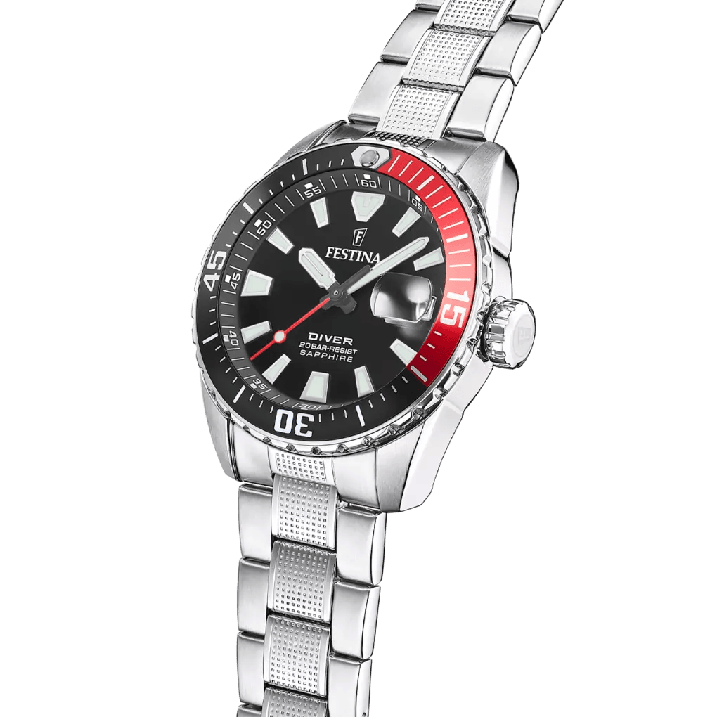 Festina F20669/6 – Quartz watch with black dial and 41 mm steel case