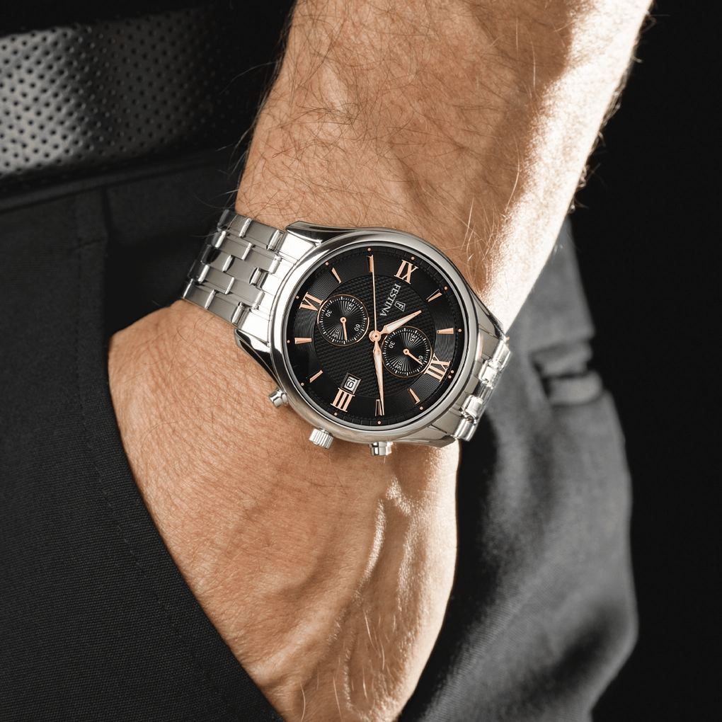 Orologio Festina F68 crono nero e oro rosa – Un orologio elegante