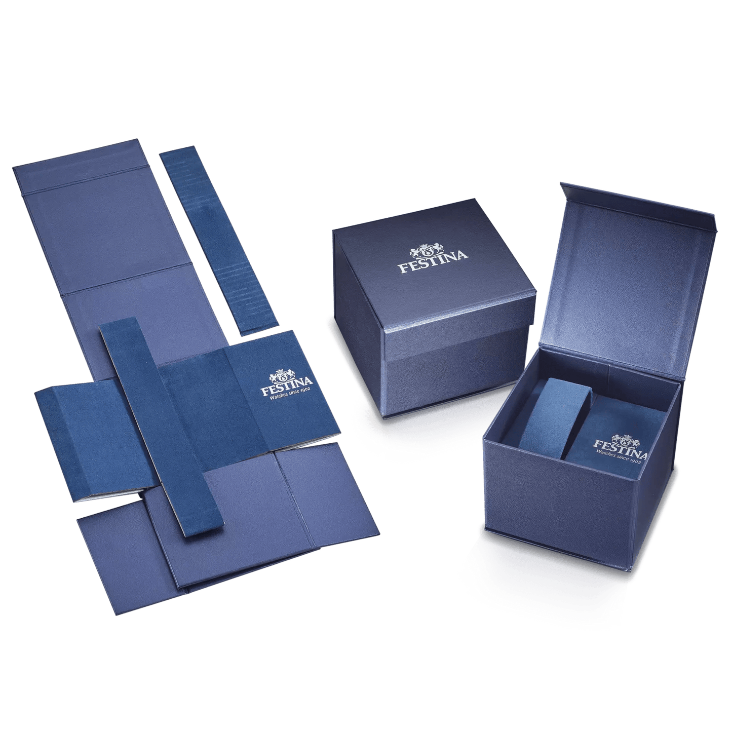 Festina F20 Blue Steel Watch with Date
