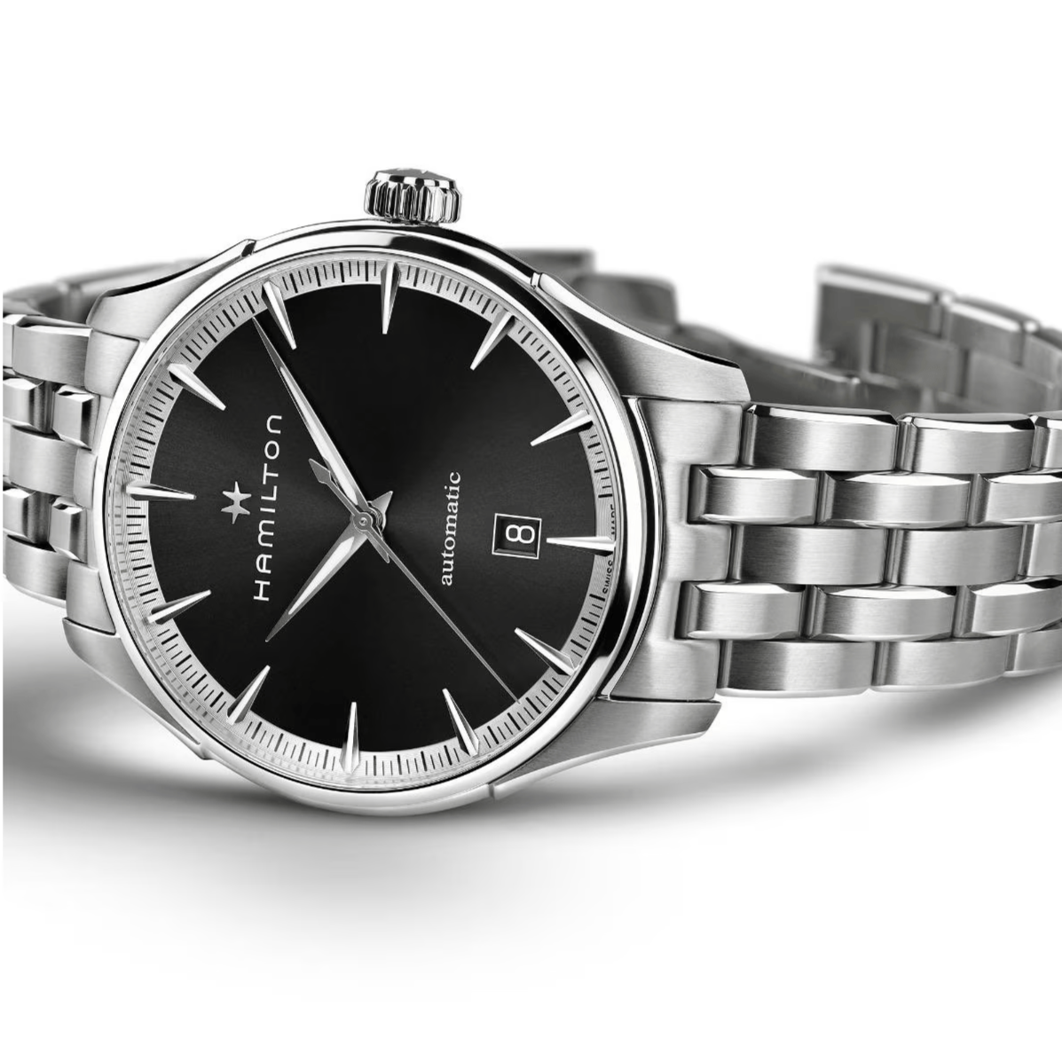 Hamilton Jazzmaster Automatic Black 40mm – Steel Strap