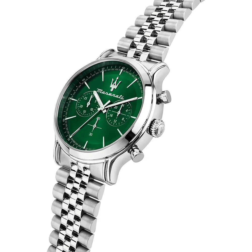 Maserati Epoca Chronograph Green 42mm – Jubilee Strap