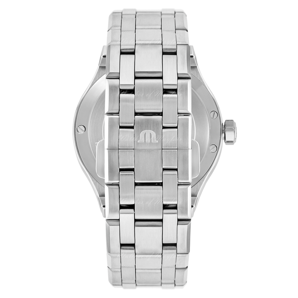 Maurice Lacroix Aikon Quartz 40mm blu AI1108-SS002-430-1 orologio Swiss Made quarzo acciaio vetro zaffiro datario