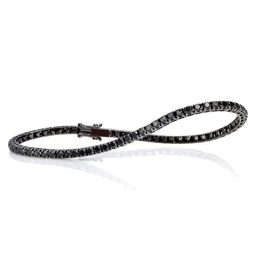 Total black tennis bracelet
