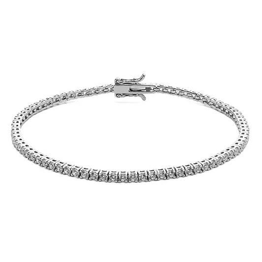 925 Silver White Tennis Bracelet