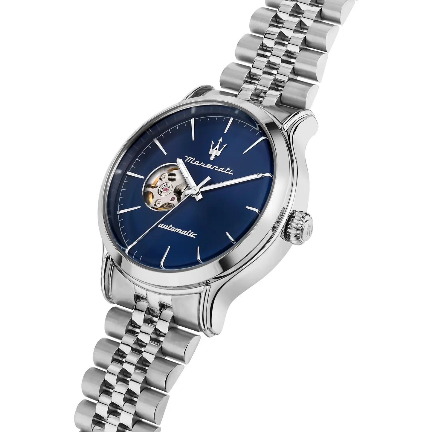 Maserati Open Heart Automatic Blue 42mm – Steel Jubilee Bracelet