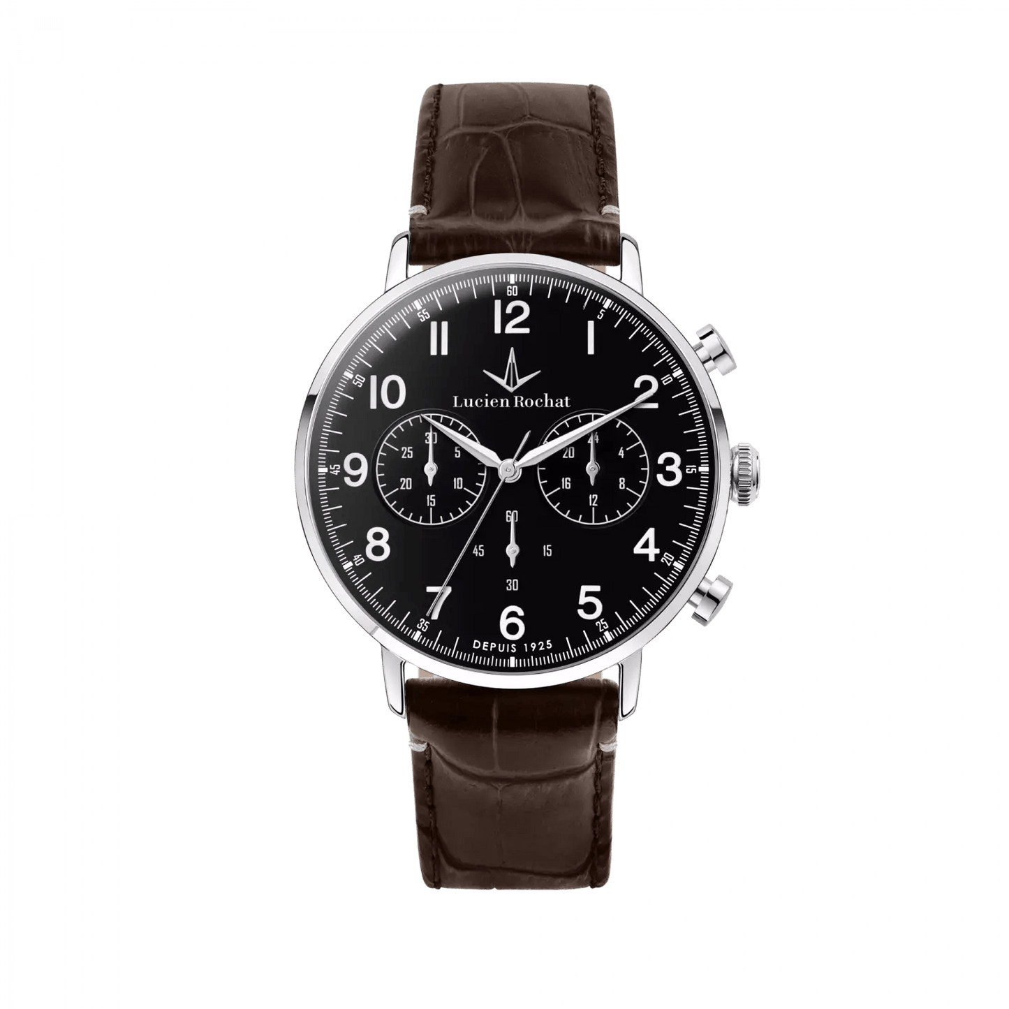 Lucien Rochat Garçon cronografo - Orologio uomo pelle marrone 41mm