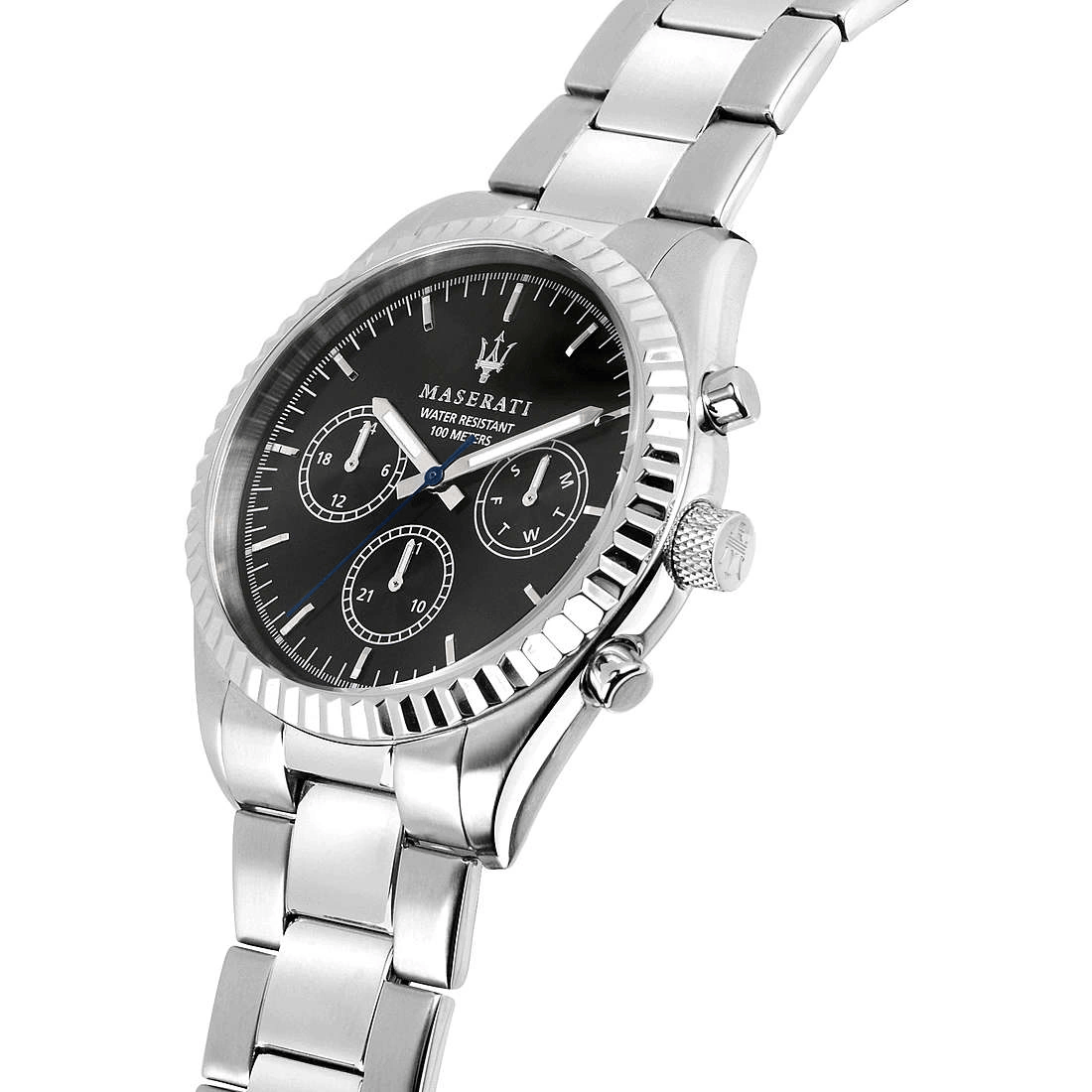 Orologio Maserati R8853100023 Uomo 43mm Acciaio Cronografo Nero Data