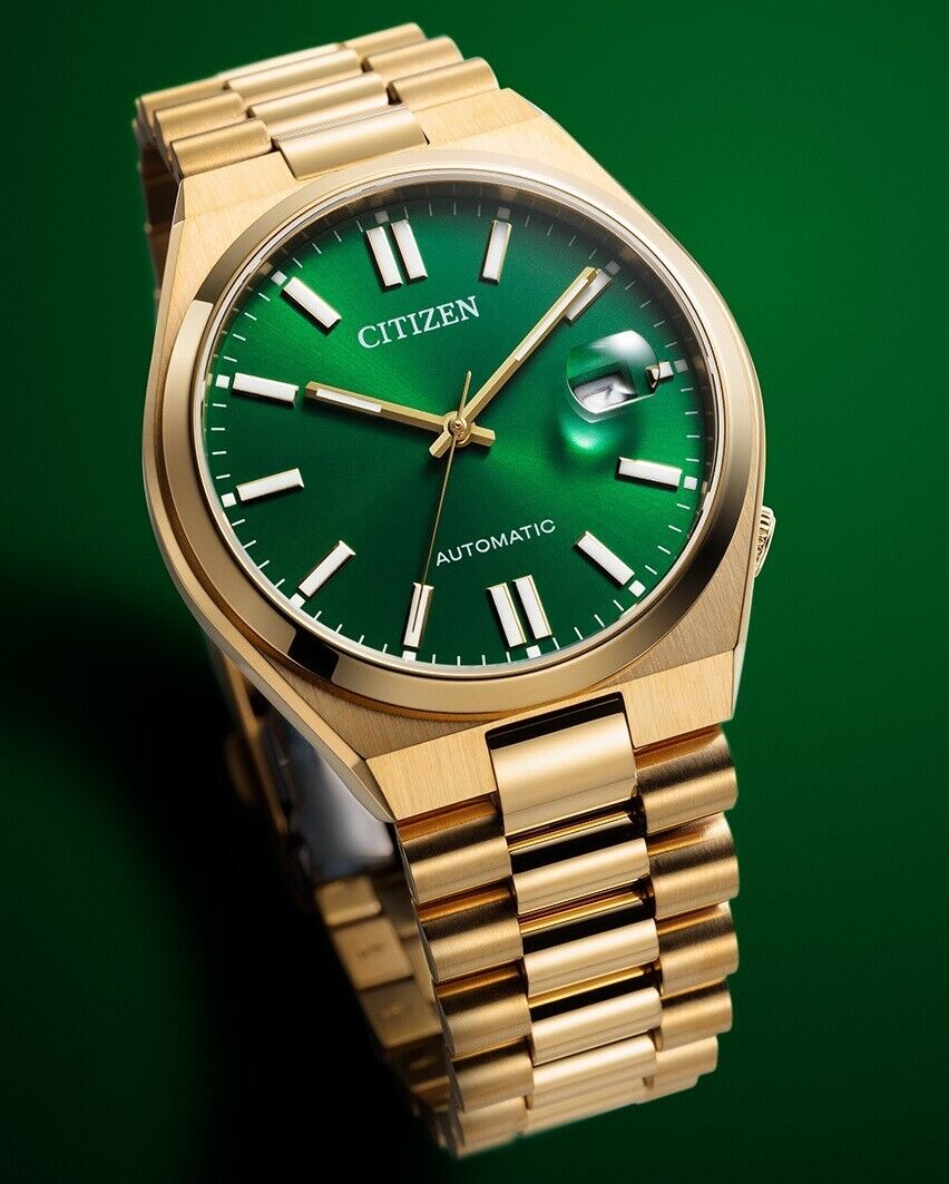 Citizen Tsuyosa NJ0152-51X Automatico – Eleganza sportiva in oro e verde soleil con data