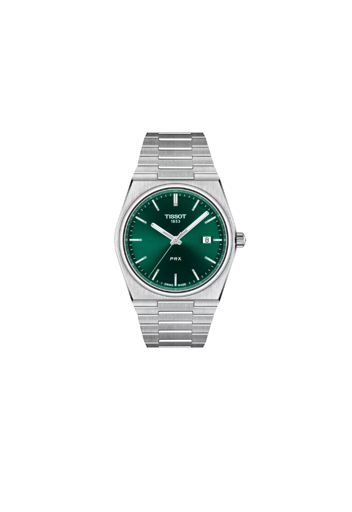 Tissot PRX 40mm Verde Quarzo Swiss Made Ref. T137.410.11.091.00 con cassa acciaio e quadrante verde.