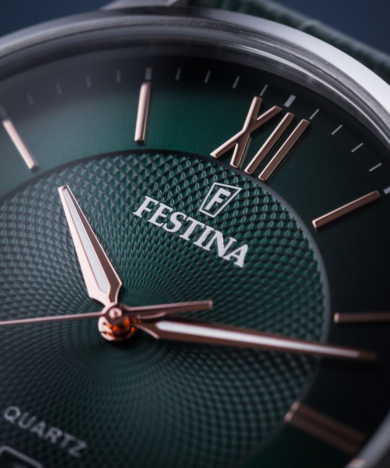 Orologio Festina F20 verde cinturino in pelle verde