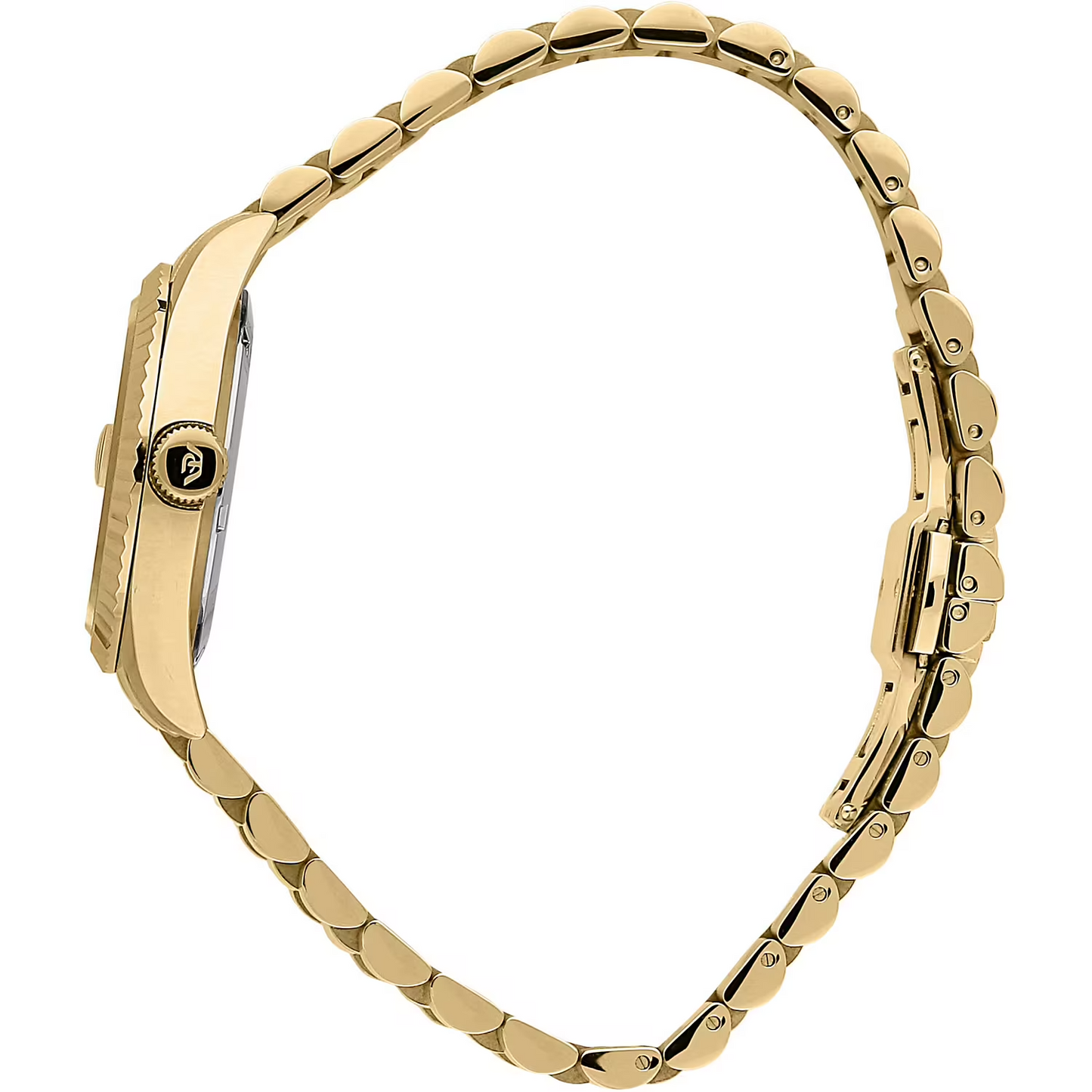 Orologio donna Philip Watch R8253597591 collezione Caribe, cassa 31 mm in acciaio dorato lucido e satinato, vetro zaffiro, bracciale in metallo gold con chiusura a farfalla, movimento al quarzo Swiss Made.