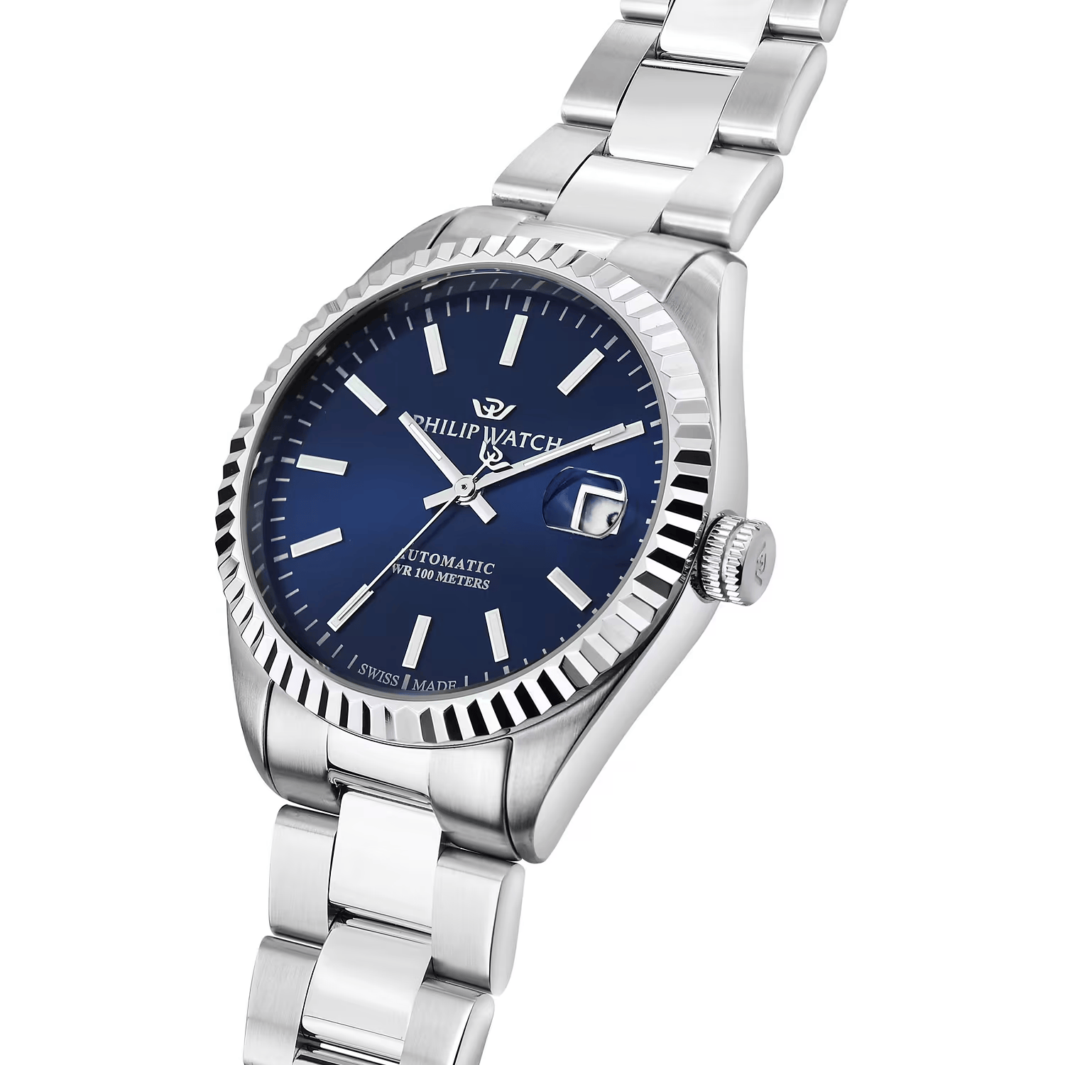 Philip Watch Caribe Automatico Blu datejust - Main Image