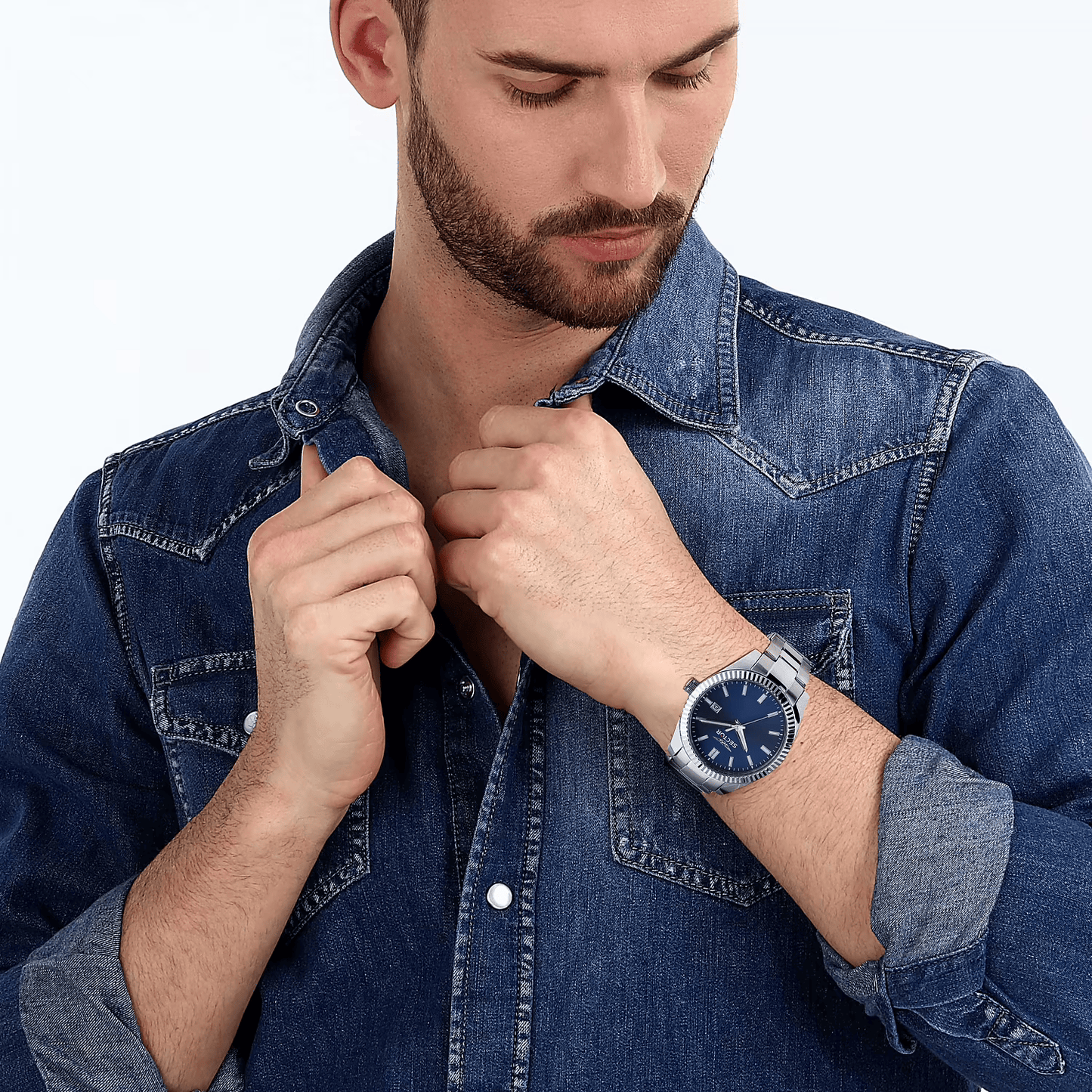 orologio Sector blu R3253240049 – cinturino oyester in acciaio