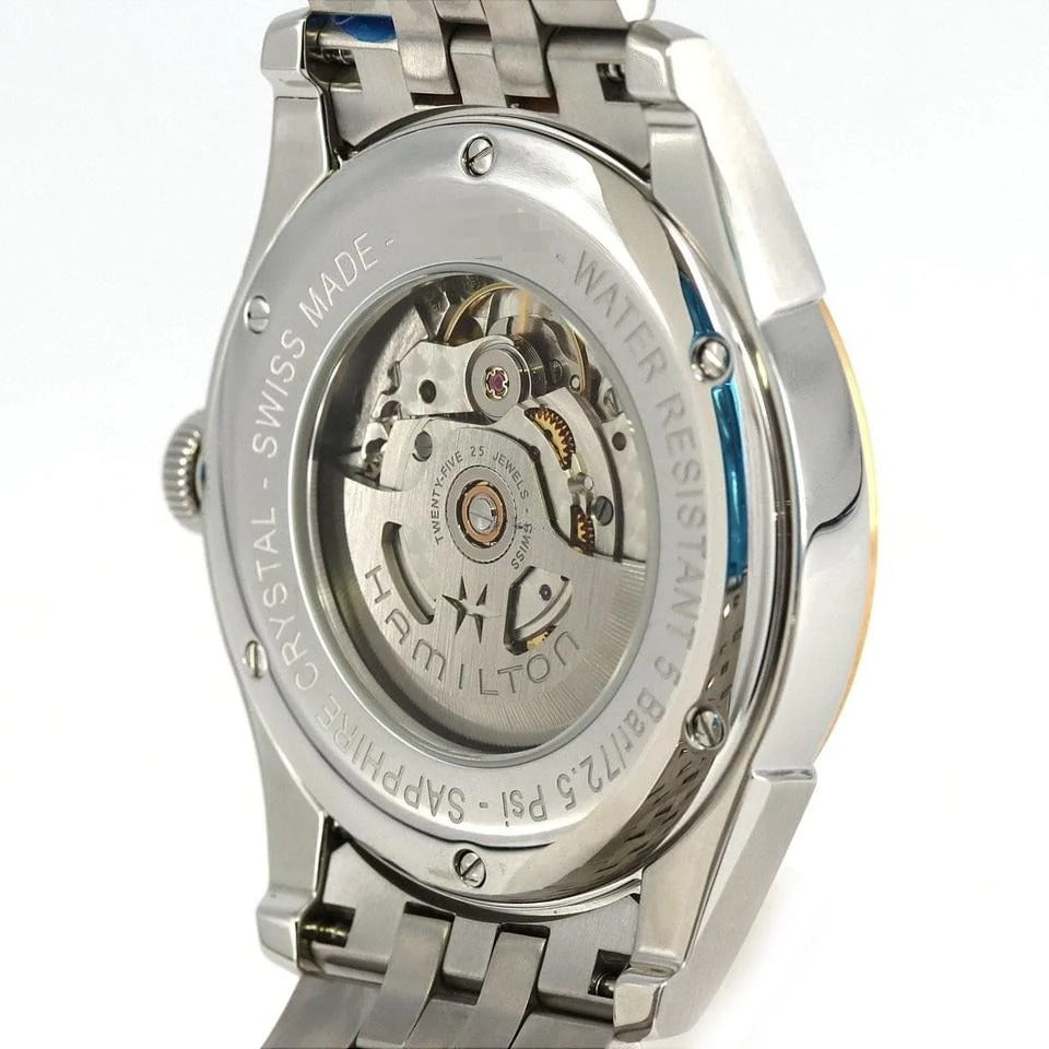 Hamilton American Classic H42425151 – Automatico elegante con quadrante argento e cassa in PVD rosa