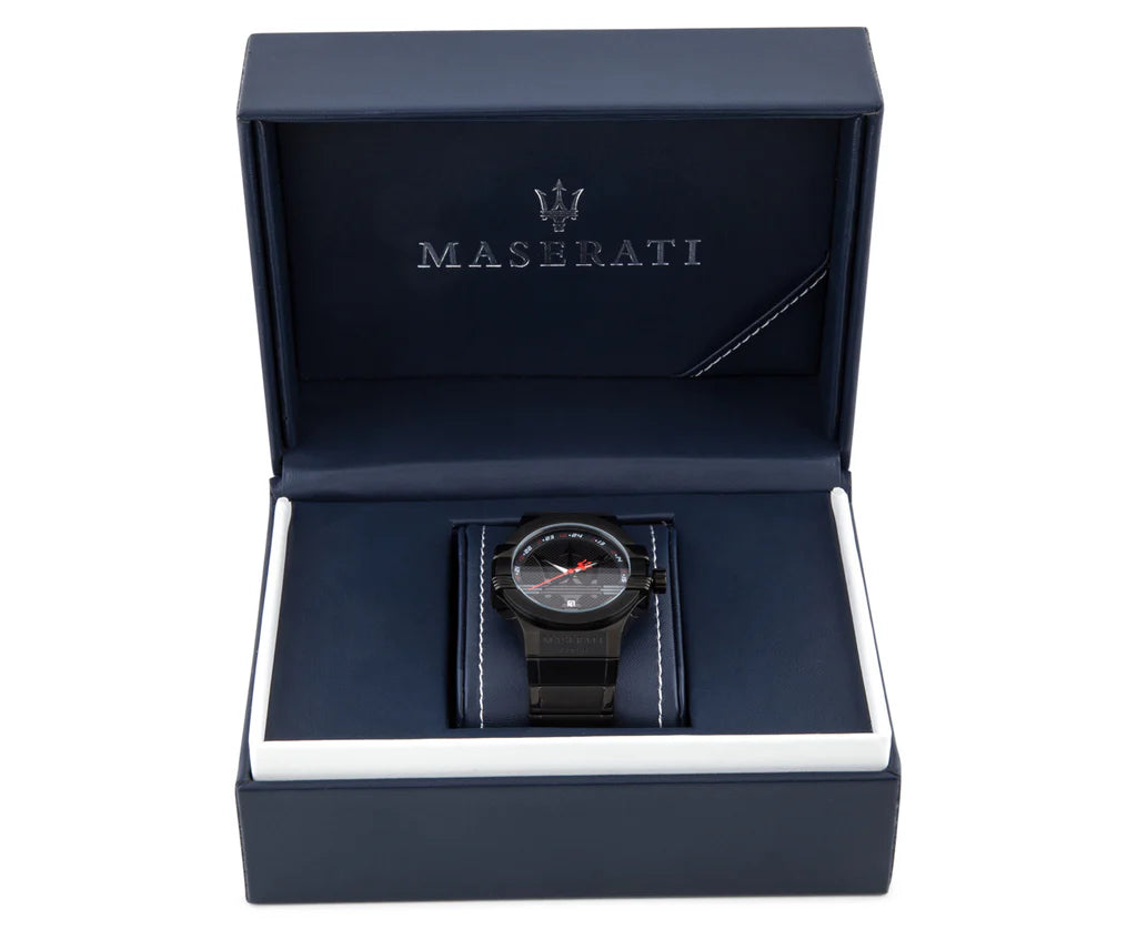 Maserati Potenza Quarzo Uomo Nero Acciaio 42 mm – R8853108003