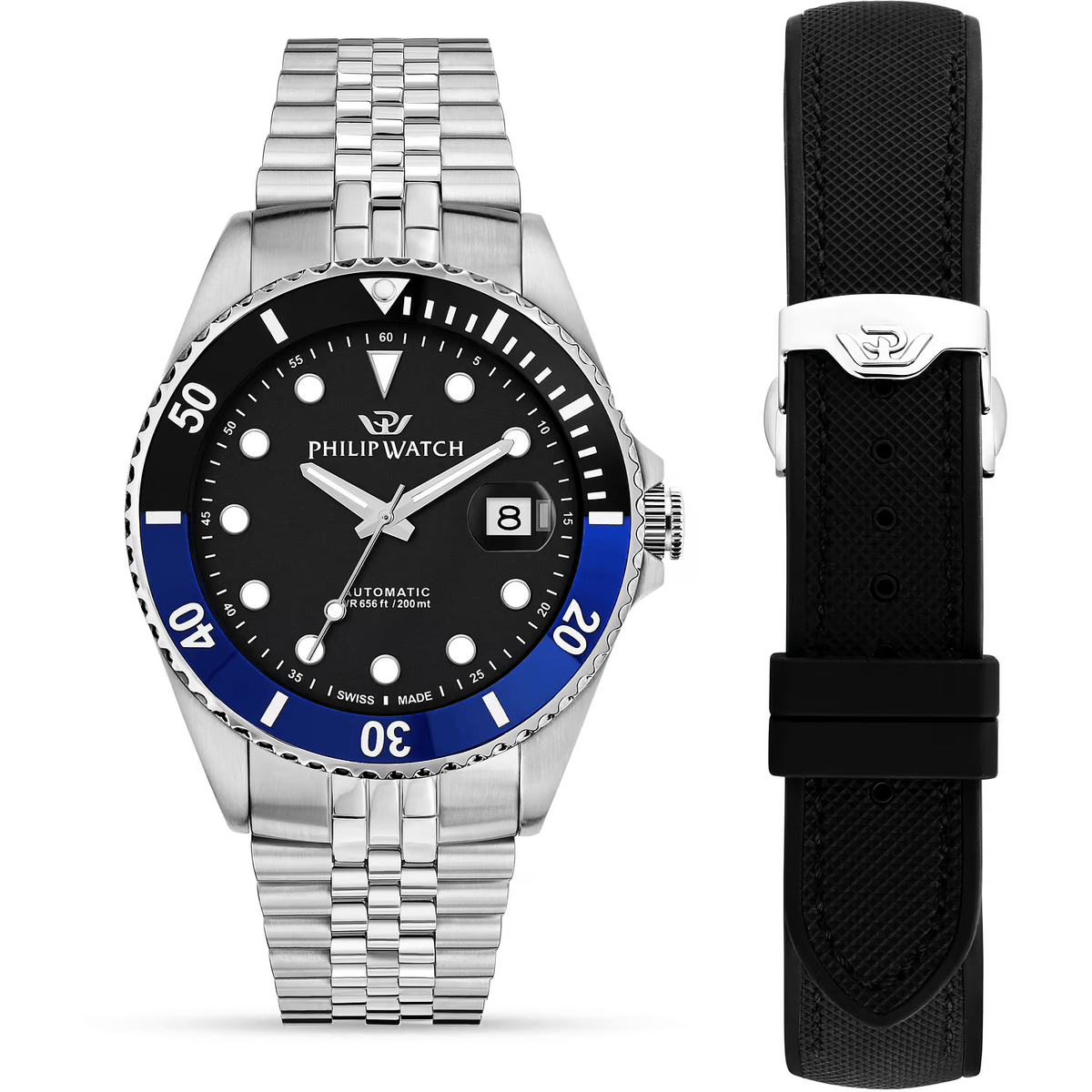 Philip Watch Caribe Diving R8223597037 – Orologio Automatico Uomo Swiss Made