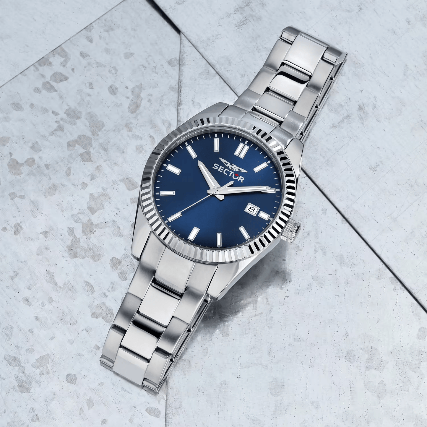 orologio Sector blu R3253240049 – cinturino oyester in acciaio