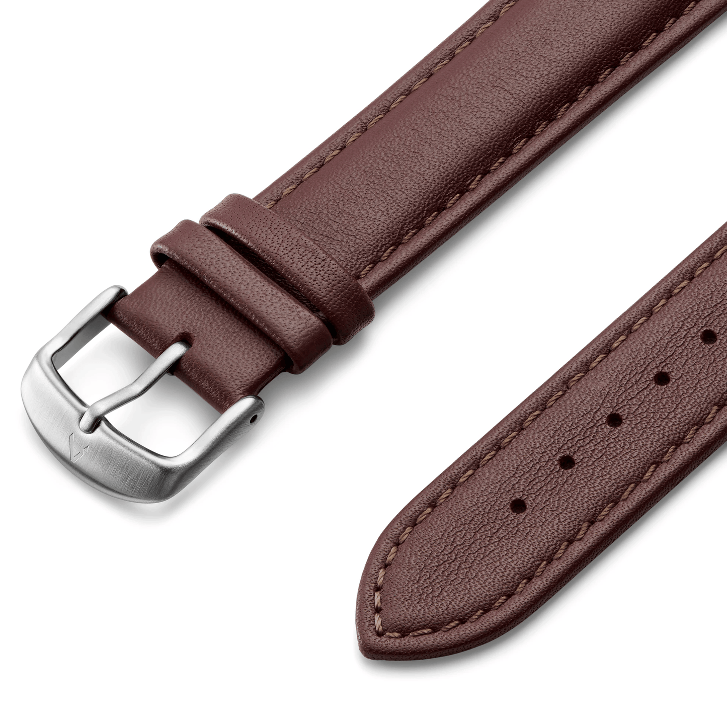 Smooth dark brown leather strap – quick release