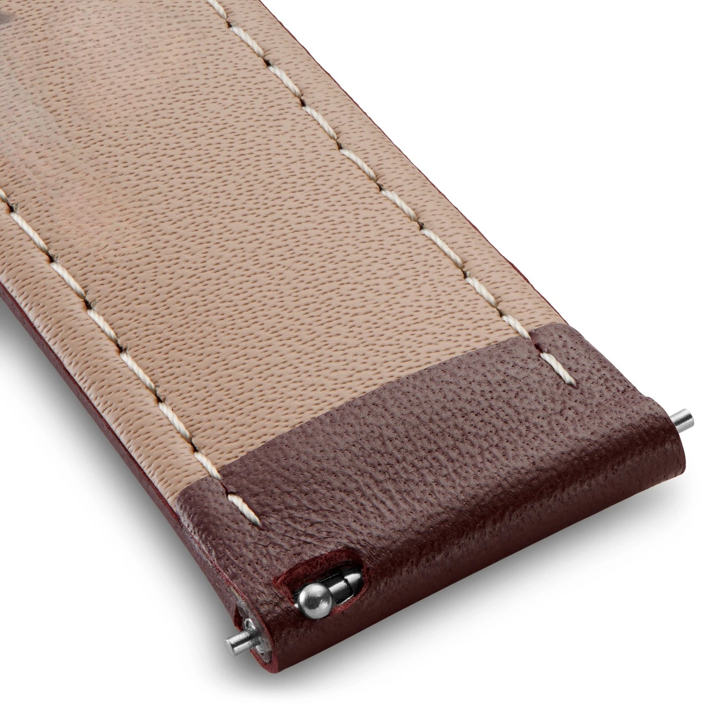 Smooth dark brown leather strap – quick release