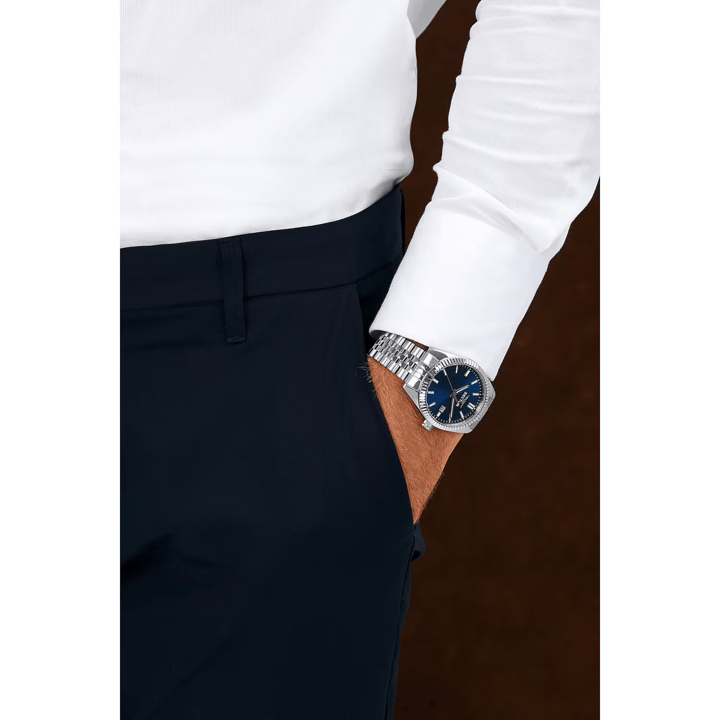 Sector  blu R3253240013 – cinturino jubilee in acciaio