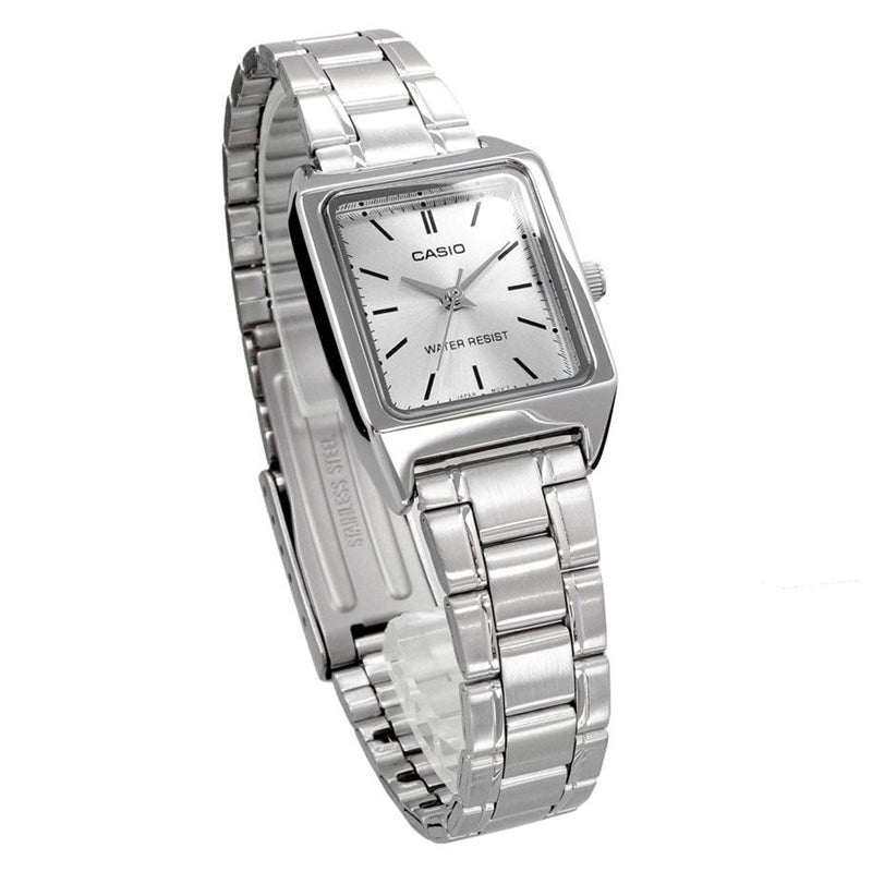 Orologio Casio tank LTP-V007 - silver dial